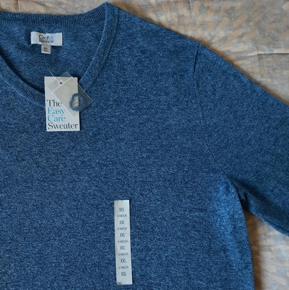 Croft & Barrow Men's V-neck sweater size XXL. - Picture 2 of 10